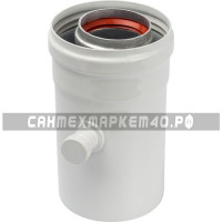 STOUT Элемент дымохода конденсатосборник горизонт. DN60/100, п/м уплотнения в компл. с лого. STOUT Элемент дымохода конденсатосборник горизонт. DN60/100, п/м уплотнения в компл. с лого.