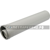 STOUT Элемент дымохода конденсац. труба 500 мм DN60/100 м/п PP-FE STOUT Элемент дымохода конденсац. труба 500 мм DN60/100 м/п PP-FE