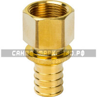 STOUT Переходник с внутренней резьбой 25xG 3/4" для труб из сшитого полиэтилена аксиальный STOUT Переходник с внутренней резьбой 25xG 3/4" для труб из сшитого полиэтилена аксиальный