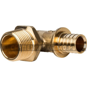 STOUT Угольник-переходник с наружной резьбой 20xR 3/4" для труб из сшитого полиэтилена аксиальный в Калуге STOUT Угольник-переходник с наружной резьбой 20xR 3/4" для труб из сшитого полиэтилена аксиальный в Калуге