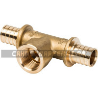 STOUT Тройник-переходник с внутренней резьбой 20xR 1/2" для труб из сшитого полиэтилена аксиальный STOUT Тройник-переходник с внутренней резьбой 20xR 1/2" для труб из сшитого полиэтилена аксиальный