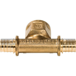 STOUT Тройник-переходник с внутренней резьбой 20xR 3/4" для труб из сшитого полиэтилена аксиальный в Калуге