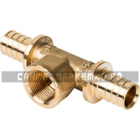 STOUT Тройник-переходник с внутренней резьбой 25xR 3/4" для труб из сшитого полиэтилена аксиальный STOUT Тройник-переходник с внутренней резьбой 25xR 3/4" для труб из сшитого полиэтилена аксиальный
