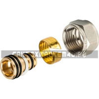 STOUT Фитинг компрессионный для труб PEX-AL-PEX 16х2,0х1/2 STOUT Фитинг компрессионный для труб PEX-AL-PEX 16х2,0х1/2
