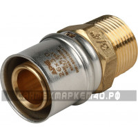 STOUT Переходник с наружной резьбой 3/4"х26 для металлопластиковых труб прессовой