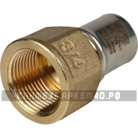 STOUT Переходник с внутренней резьбой 3/4"х20 для металлопластиковых труб прессовой STOUT Переходник с внутренней резьбой 3/4"х20 для металлопластиковых труб прессовой