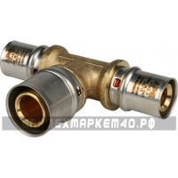 STOUT Тройник переходной 20х26х20 для металлопластиковых труб прессовой STOUT Тройник переходной 20х26х20 для металлопластиковых труб прессовой