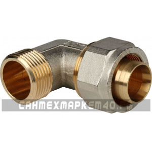 STOUT Угольник-переходник с наружной резьбой 1"x32 для металлопластиковых труб винтовой в Калуге