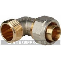 STOUT Угольник-переходник с наружной резьбой 1 1/4"x32 для металлопластиковых труб винтовой STOUT Угольник-переходник с наружной резьбой 1 1/4"x32 для металлопластиковых труб винтовой