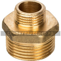 STOUT Ниппель НН переходной 1"X1/2 STOUT Ниппель НН переходной 1"X1/2