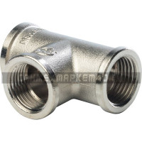 STOUT Тройник ВВ никелированный 1/2 STOUT Тройник ВВ никелированный 1/2