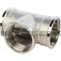 STOUT Тройник ВВ никелированный 1"1/2 STOUT Тройник ВВ никелированный 1"1/2