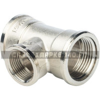 STOUT Тройник ВВ переходной никелированный 1"X3/4X1"