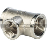 STOUT Тройник ВВ переходной никелированный 3/4X1/2X3/4 STOUT Тройник ВВ переходной никелированный 3/4X1/2X3/4