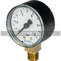 STOUT Манометр радиальный. Корпус Dn 50 мм 1/4" STOUT Манометр радиальный. Корпус Dn 50 мм 1/4"