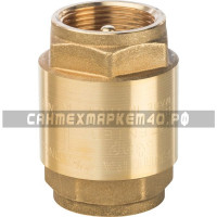 STOUT 1 1/4" Клапан обратный пружинный муфтовый с металлическим седлом STOUT 1 1/4" Клапан обратный пружинный муфтовый с металлическим седлом